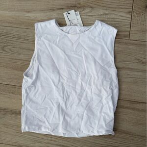 Zara Crisp White Tank Top